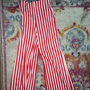 Red and White Striped Pants